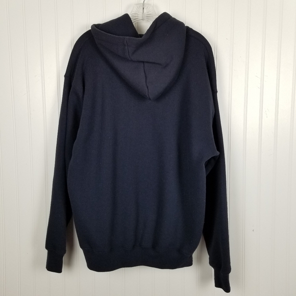 Jim Thorpe Pennsylvania JT Hoodie Sweatshirt Blue Heavy Weight Men's Size Large - Picture 6 of 7